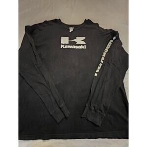 Kawasaki Motorcycles Men's Long Sleeve Black Size Xl T-Shirt